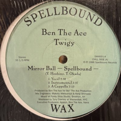 画像1: Ben The Ace, Twigy - Mirror Ball (Spellbound) / Miharukasu Kanata (12'')