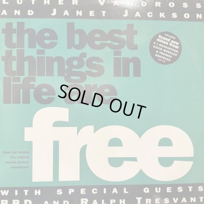 画像1: Luther Vandross & Janet Jackson With Special Guests BBD & Ralph Tresvant - The Best Things In Life Are Free (inc. LP Version) (12'')