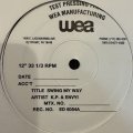 K.P. & Envyi - Swing My Way (12'') (US Promo Only inc LP Version !!) (Test Press Promo !!)