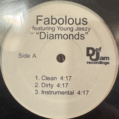 画像1: Fabolous - Diamonds / Return Of The Hustle (12'') (US Promo !!) (ピンピン！！)