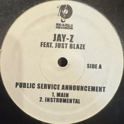 画像1: Jay-Z feat. Just Blaze - Public Service Announcement (12'')