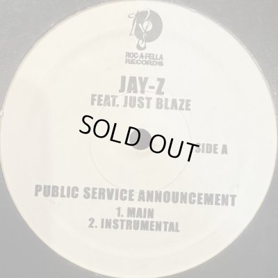 画像1: Jay-Z feat. Just Blaze - Public Service Announcement (12'')
