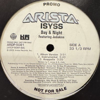 画像1: Isyss feat. Jadakiss - Day & Night (12'') (Promo)