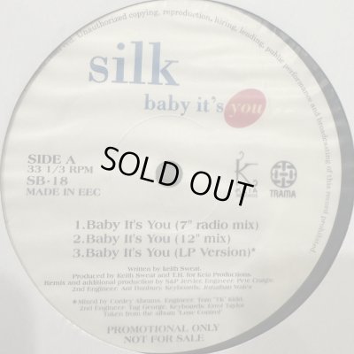 画像1: Silk - Baby It's You (7'' Radio Mix) (12'')