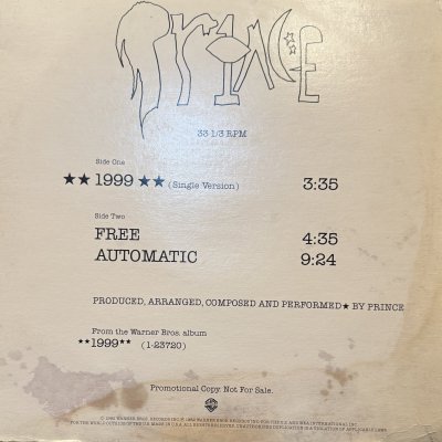 画像1: Prince - 1999 (12'') (ジャケットコンディションの為特価!!)