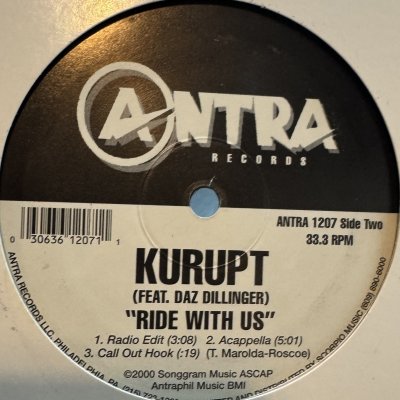 画像1: Kurupt feat. Daz Dillinger - Ride With Us (12'')