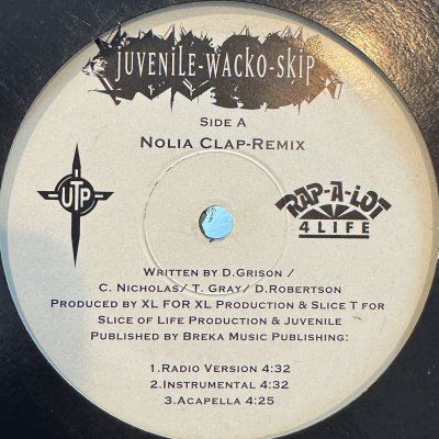 画像1: Juvenile, Wacko, Skip - Nolia Clap (Remix) (12'') (キレイ！！)