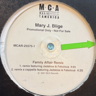 画像1: Mary J. Blige feat. Jadakiss & Fabolous - Family Affair (Remix) (12'') (本物US Promo !!)