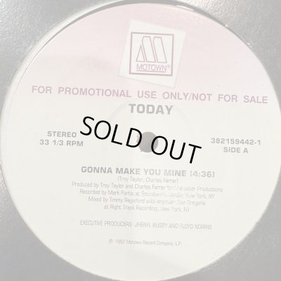 画像1: Today - Gonna Make You Mine (b/w Let Me Know) (12'') (EP)