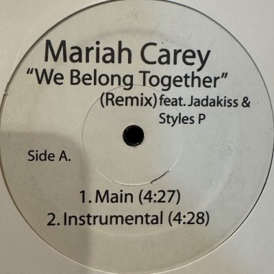 画像1: Mariah Carey feat. Jadakiss And Styles P - We Belong Together (Remix) (12'') (US Promo !!)