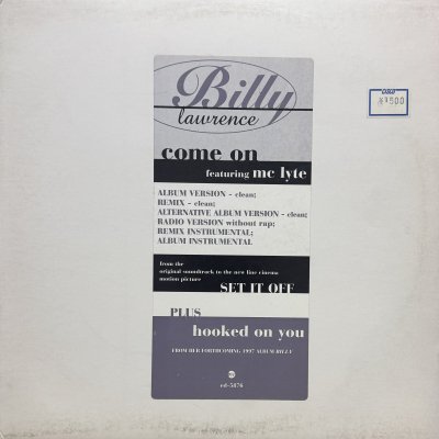 画像1: Billy Lawrence feat. MC Lyte - Come On / Hooked On You (12'')