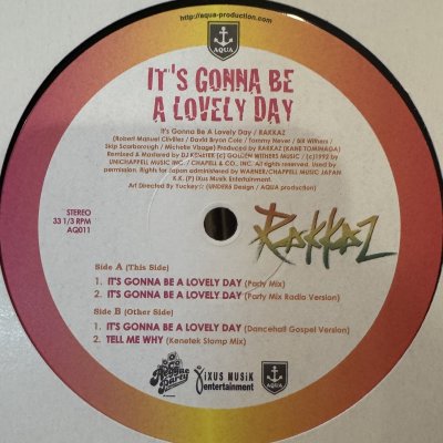 画像1: Rakkaz -It's Gonna Be A Lovely Day (12'')