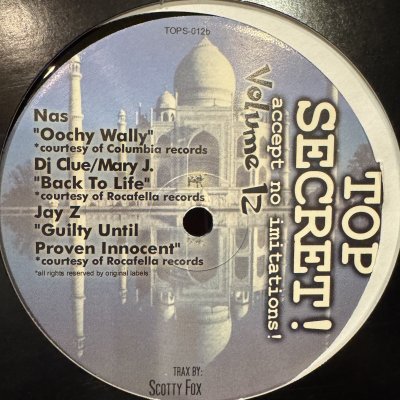 画像1: Various – Top Secret! Volume 12 (12'') (inc. DJ Clue feat. Mary J. Blige - Back To Life 2001) (キレイ!!)