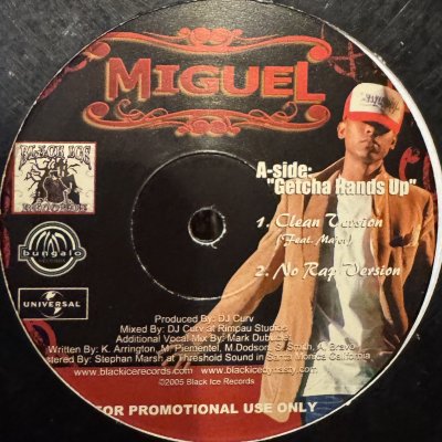 画像1: Miguel feat. Major - Getcha Hands Up (12'') (本物US Promo !!)