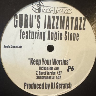 画像1: Guru's Jazzmatazz feat. Angie Stone And The Roots - Keep Your Worries / Lift Your Fist (12'')
