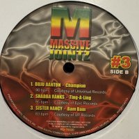 Various - Massive Jointz #3 (inc. Sean Paul - Get Busy, Buju Banton - Champion, Shabba Ranks - Ting-A-Ling, Sister Nancy - Bam Bam and more) (12'')