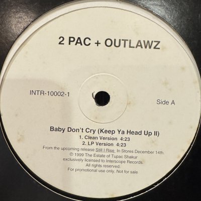 画像1: 2Pac + Outlawz - Baby Don't Cry (Keep Ya Head Up II) (12'') (キレイ!!)