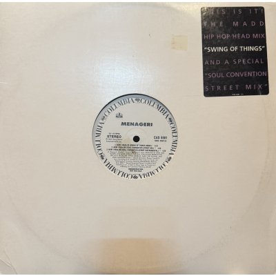 画像1: Menageri - Now I Realize (Swing Of Things Remix) (12'') （ステッカー付き本物Promo !!)