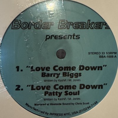 画像1: Barry Biggs / Patty Soul - Love Come Down, Best Of My Love, Pillow Talk (12'') (奇跡の新品未開封!!)
