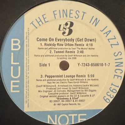 画像1: Us3 - ome On Everybody (Get Down) (12'')