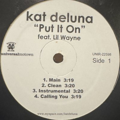 画像1: Kat Deluna feat. Lil Wayne - Unstoppable (12'') (キレイ!!)