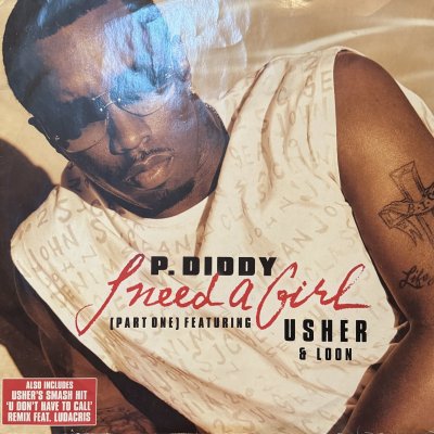 画像1: P. Diddy / Usher - I Need A Girl (Part 1 & 2) / U Don't Have To Call (Remix) (12'') (レアなジャケ付きUK盤!)
