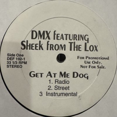 画像1: DMX feat. Sheek - Get At Me Dog / Freestyle (12'')