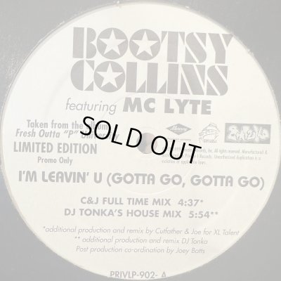 画像1: Bootsy Collins feat. MC Lyte - I'm Leavin' You (Gotta Go, Gotta Go) / Do The Freak (Classic Freak Mix) (12'') (キレイ!!)