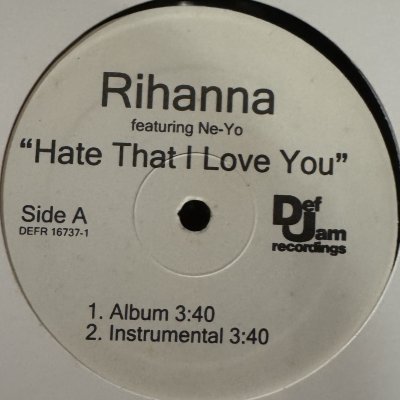 画像1: Rihanna feat. Ne-Yo - Hate That I Love You (b/w Umbrella Remixes) (12'')