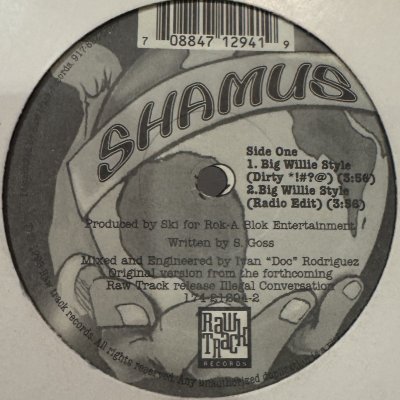 画像1: Shamus - Big Willie Style / Try 2C Loot (12'')