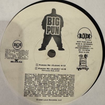 画像1: Big Pun feat. Miss Jones - Punish Me (12'') (キレイ！！)