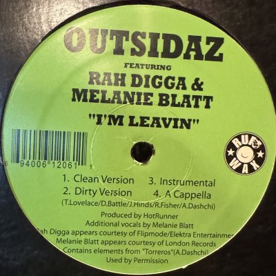 画像1: Outsidaz feat. Rah Digga &amp; Melanie Blatt - I'm Leavin (12'') (キレイ!!)