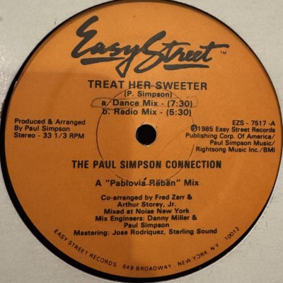 画像1: The Paul Simpson Connection - Treat Her Sweeter (12'')