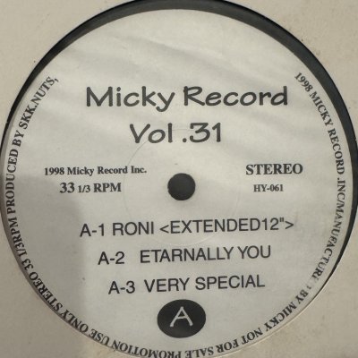画像1: V.A. - Micky Record Vol.31 (inc. Marrs & MC Miker G - Pump Up The Holiday Rap Nuts Qool Remix !!) (12'')