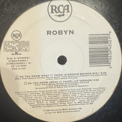 画像1: Robyn - Do You Know (What It Takes) (12'')