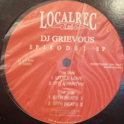 画像1: DJ Grievous - Little Love & Sith Beats I, II (Episode 1 E.P) (12'') (キレイ!)