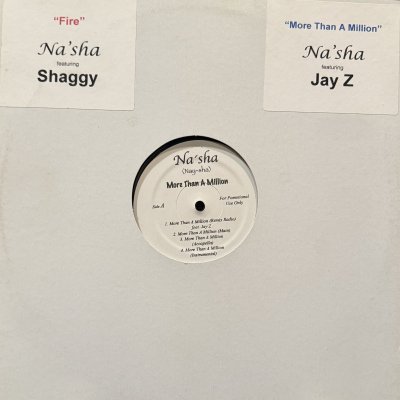 画像1: Na'Sha feat. Jay-Z - More Than A Million (12'') (US Original Press !!)