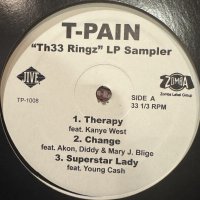 T-Pain - ''Thr33 Ringz'' LP Sampler (inc. Change) (12'') (キレイ!!)