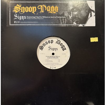画像1: Snoop Dogg feat. Charlie Wilson & Justin Timberlake - Signs (12'')