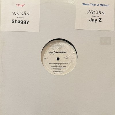 画像1: Na'Sha feat. Jay-Z - More Than A Million (12'') (US Original Press !!)