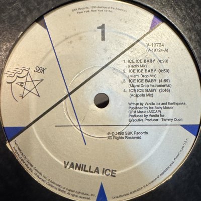 画像1: Vanilla Ice - Ice Ice Baby (12'') (US Original Press !!)