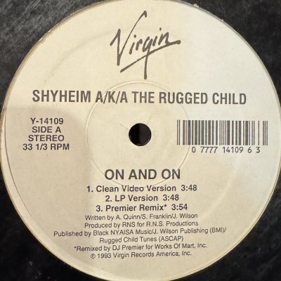 画像1: Shyheim A/K/A The Rugged Child - On And On (Premier Remix) (12'') (US Original Press !!)
