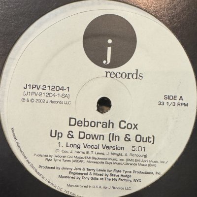 画像1: Deborah Cox - Up & Down (In & Out) (12'')