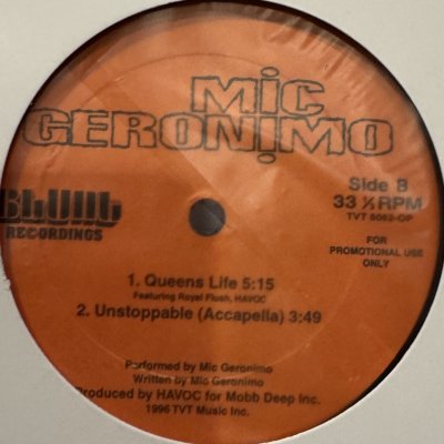 画像1: Mic Geronimo - Queens Life (a/w Unstoppable) (12'')