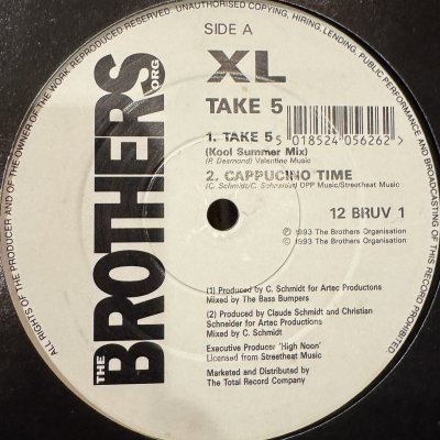 画像1: XL - Take 5 (12'') (UK Original Press !!)