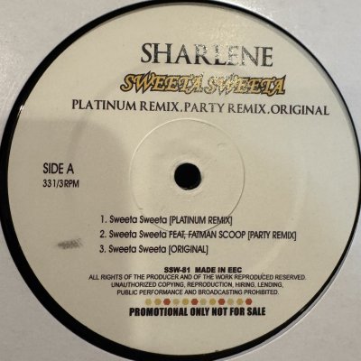 画像1: Sharlene - Sweeta Sweeta (Platinum Remix) / Comin' Out (Wonder-Full Mix) (12'')