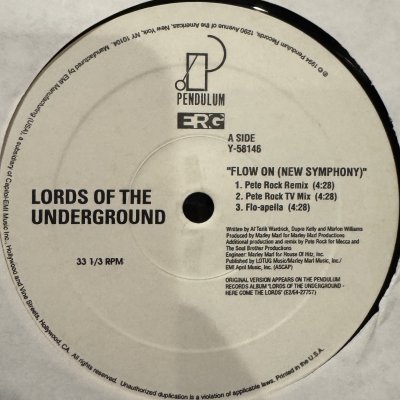 画像1: Lords Of The Underground - Flow On (New Symphony) (12'') (US Original Press !!)