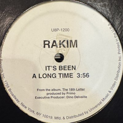 画像1: Rakim - It's Been A Long Time (12'') (正真正銘のUS Original Promo !!)