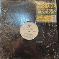 KRS-One - A Friend / Heartbeat (12'')
