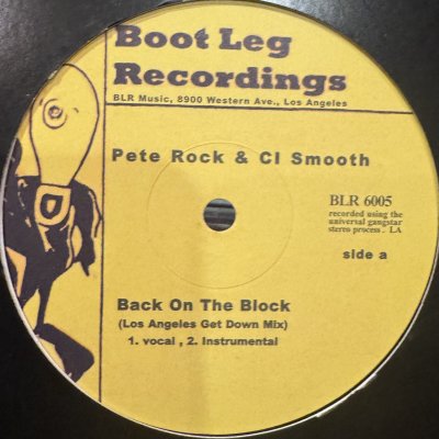 画像1: Pete Rock & CL Smooth - Back On The Block (Los Angels Get Down Mix) (12'')